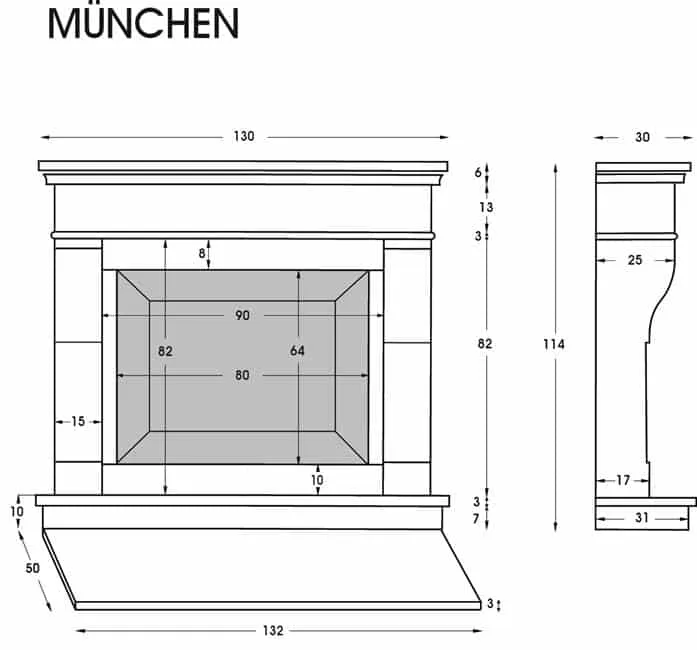 München Kamin Grundriss
