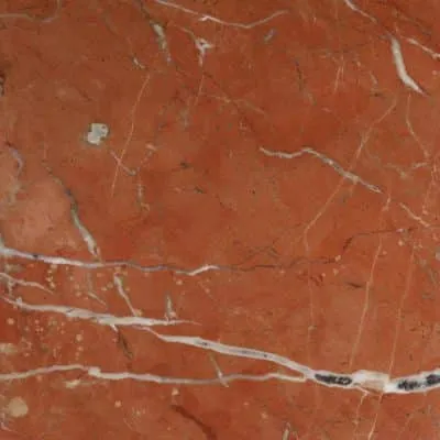 Roter Marmor mit weißen Adern